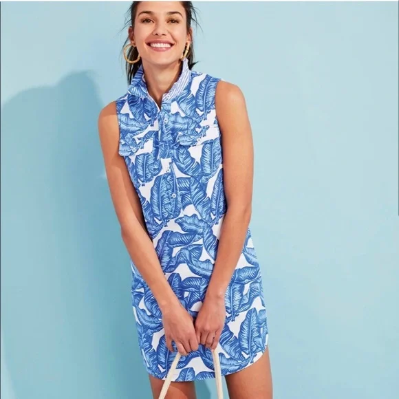 NWT Vineyard Vines Banana Leaf Margo Shirt Dress - Picture 1 of 10
